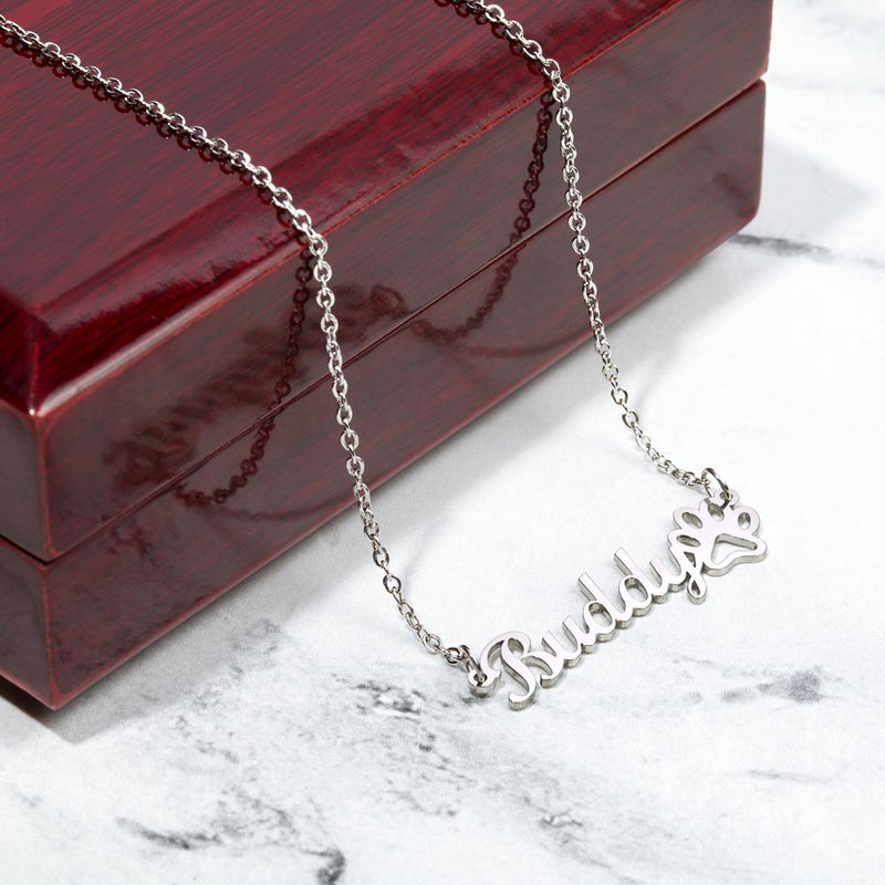 Necklace with pets name