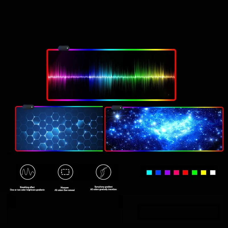 RGB Backlit Gaming Mouse Pad